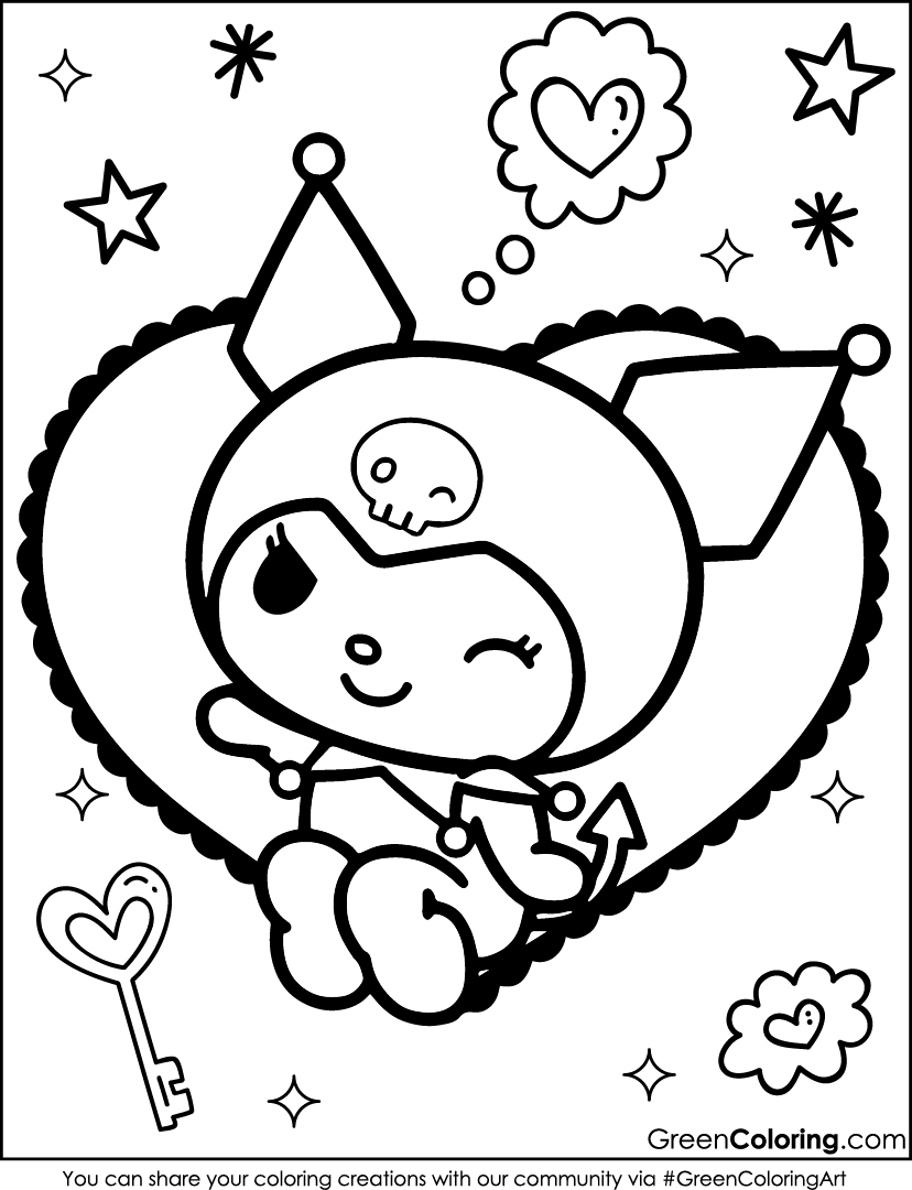 72 Kuromi Coloring Pages Free PDF Printables