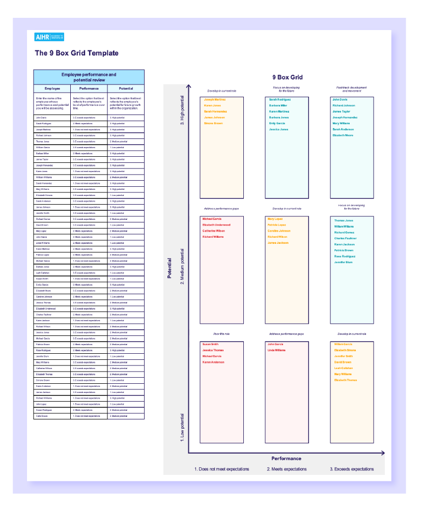 9 Box Grid How To Use It For Talent Reviews Free Template AIHR
