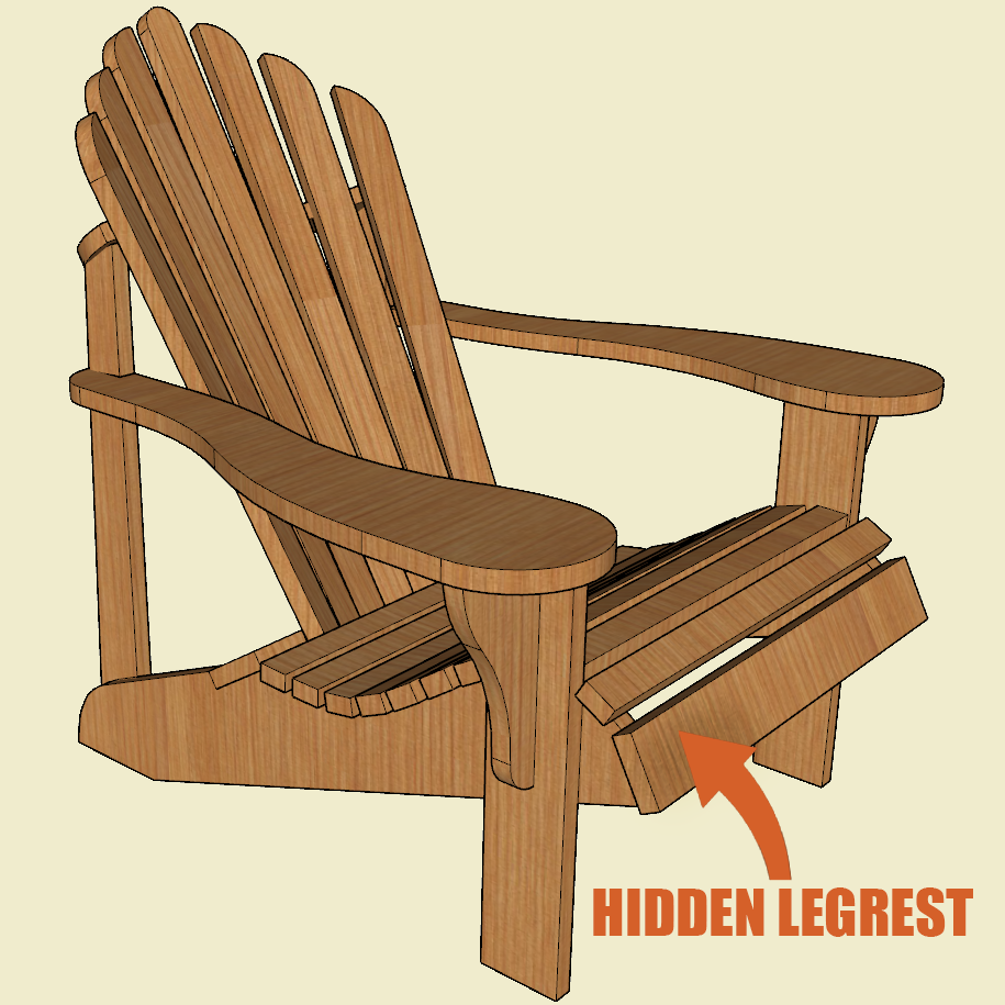Adirondack Chair Plan Template Jackman Works
