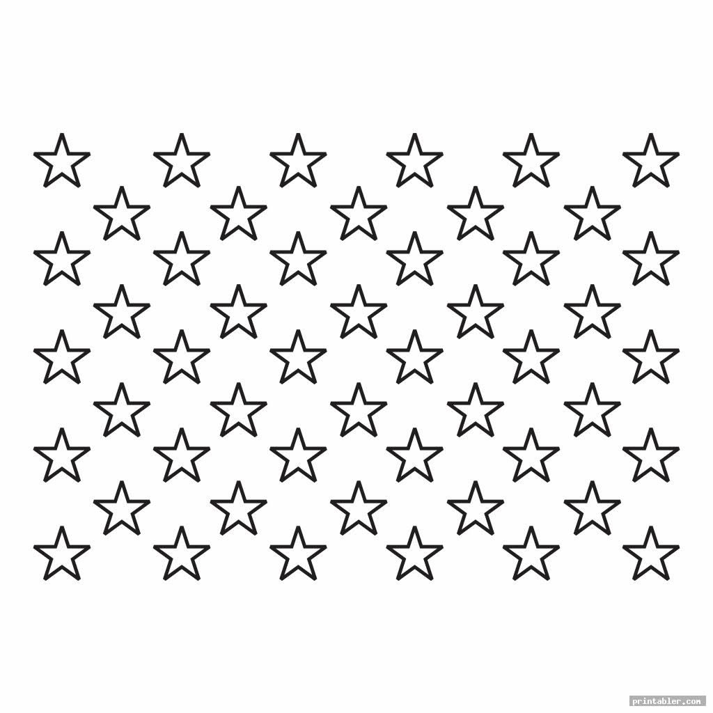 American Flag Stars Template