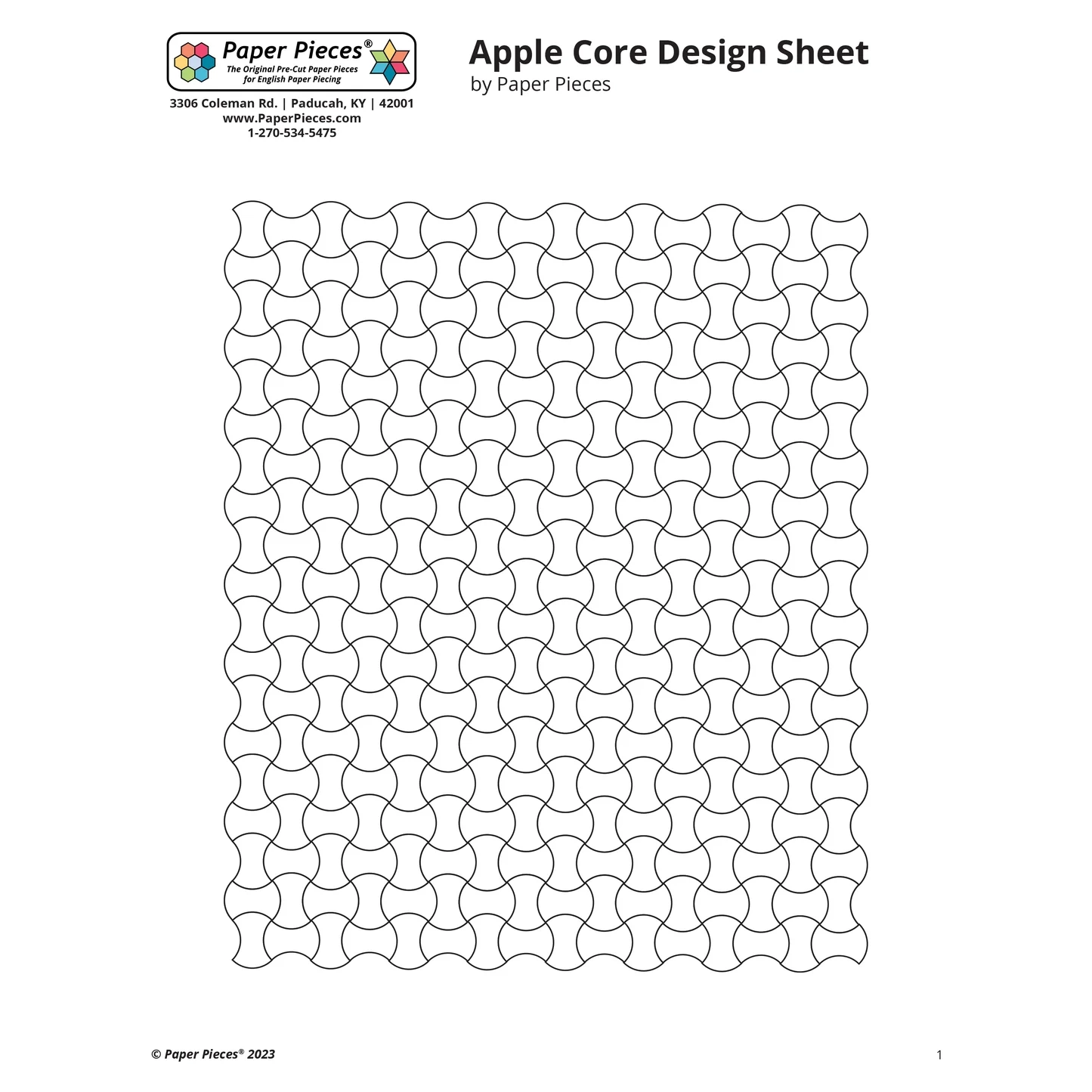 Apple Core Design Sheet Free Download Paper Pieces