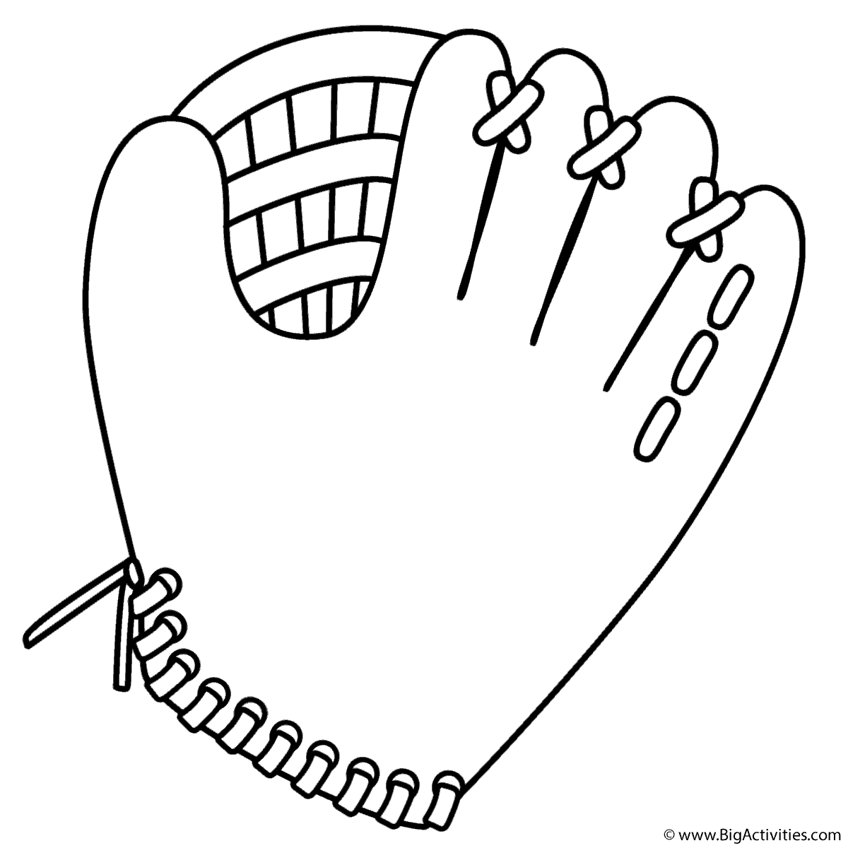 Baseball Glove Template Free Printable