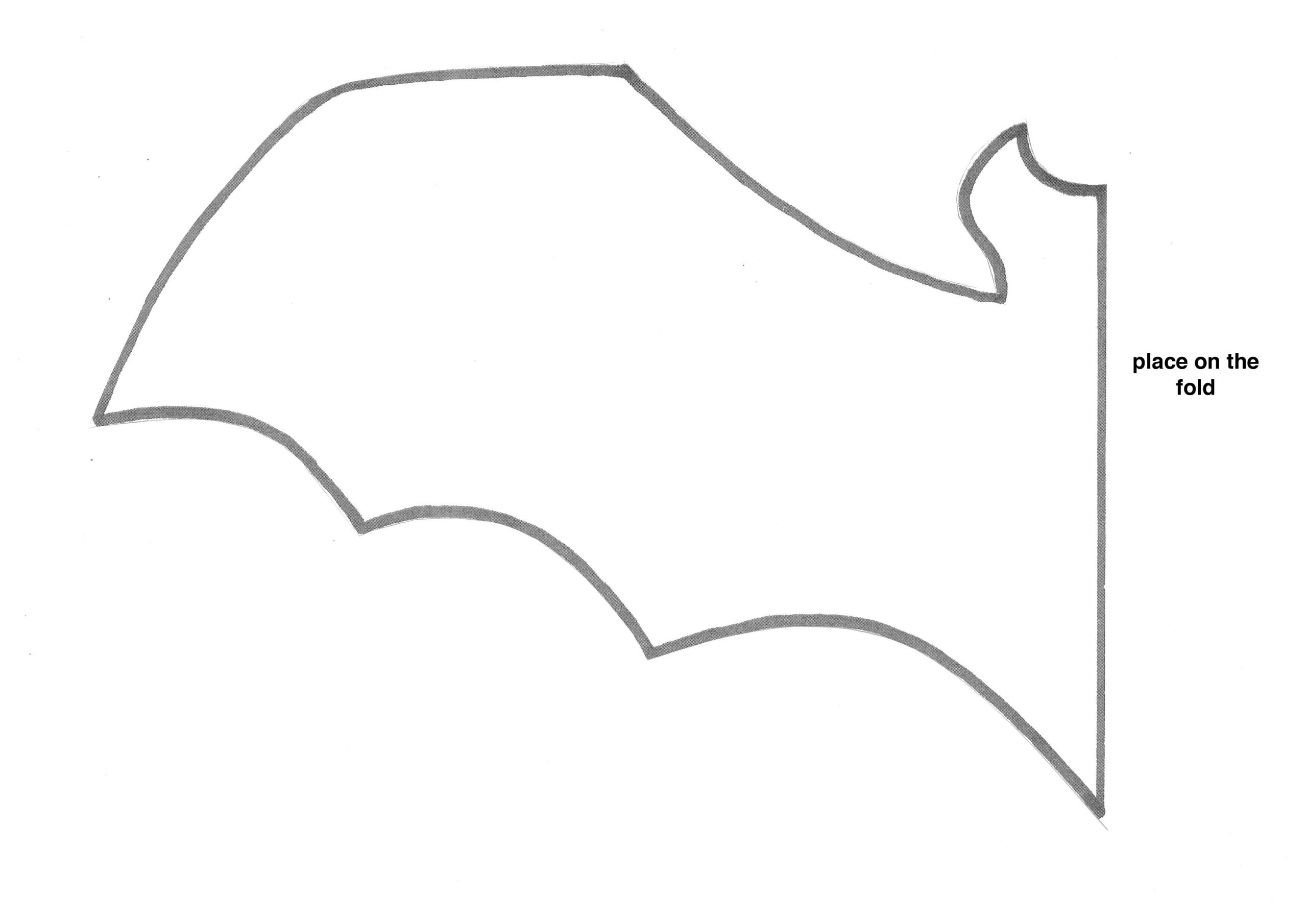 Bat Silhouette Craft Template