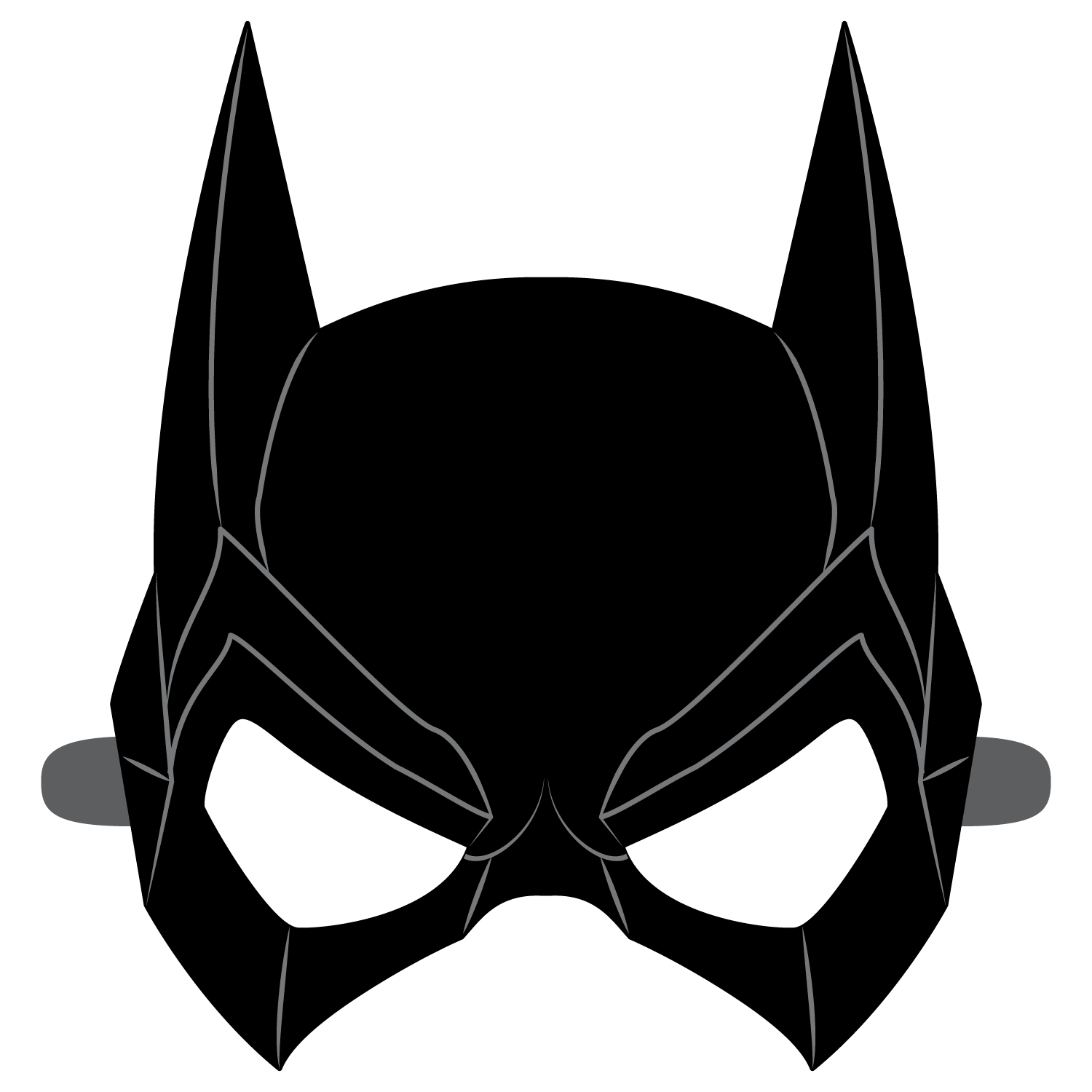 Batgirl Mask Template Free Printable Paper raft Templates