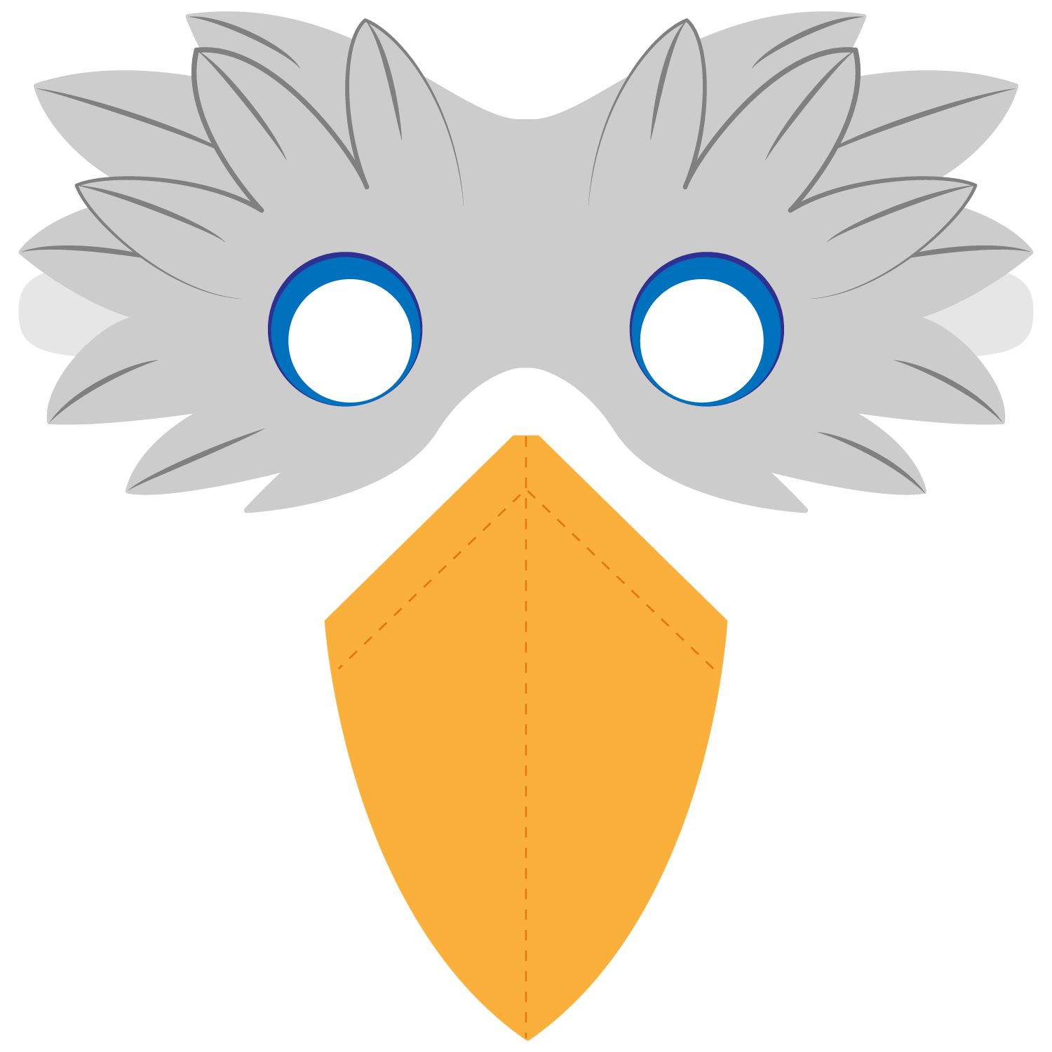 Bird Beak Mask Template Free Printable Paper raft Templates