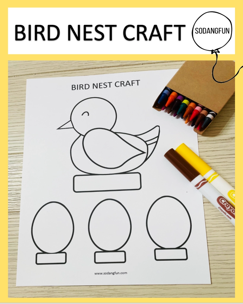 Bird Nest Paper Craft So Dang Fun