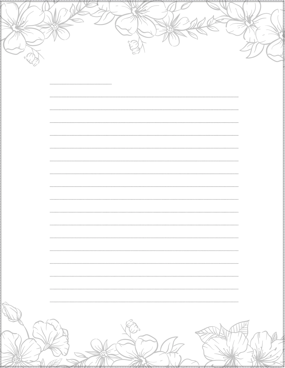Black White Letter Writing Template The Last Pigment Watercolor Tutorials Articles