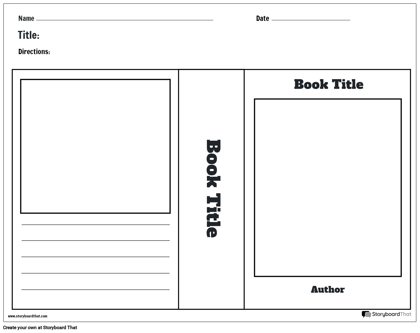 Book Jacket Templates Free Book Report Project