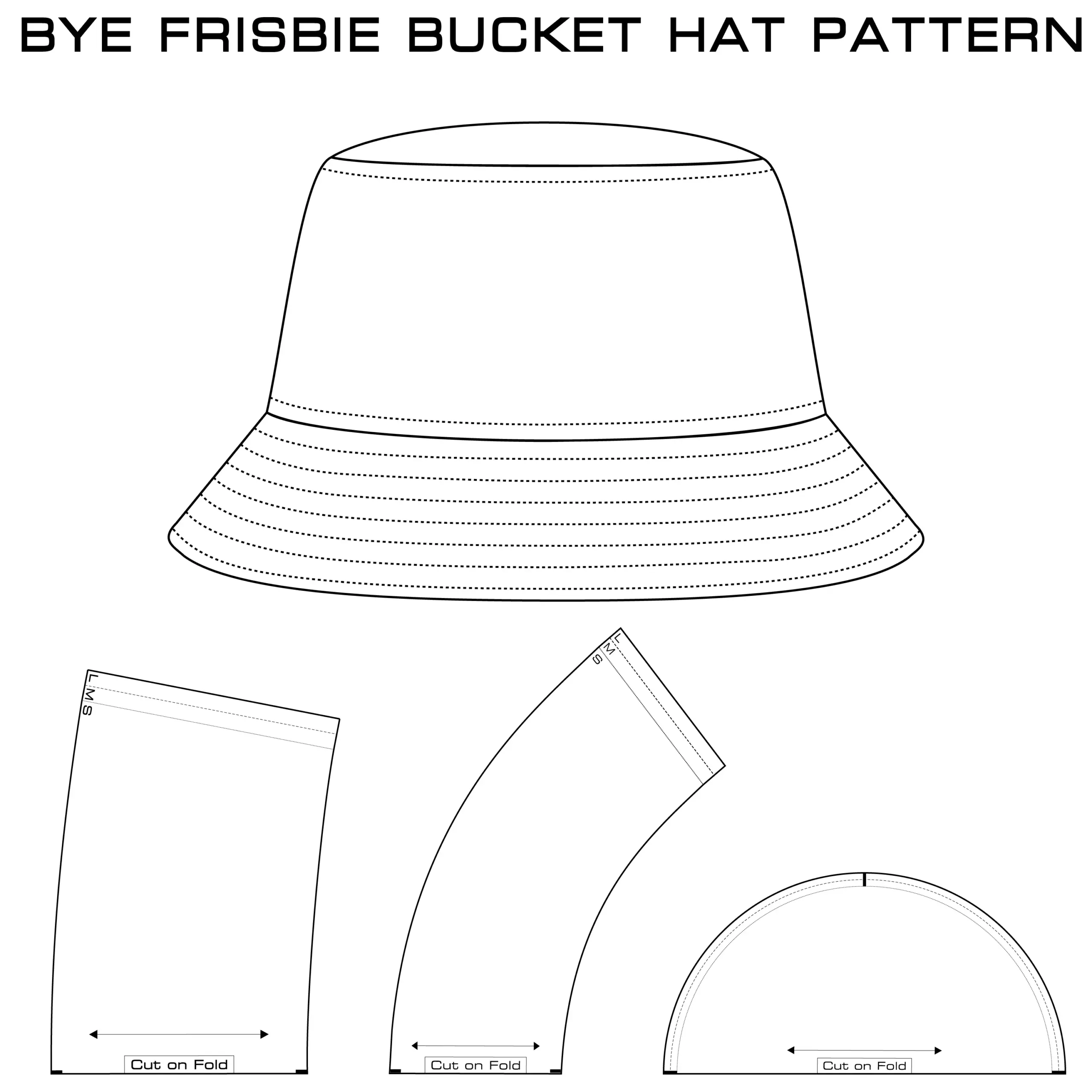 Bucket Hat Pattern Bye Frisbie