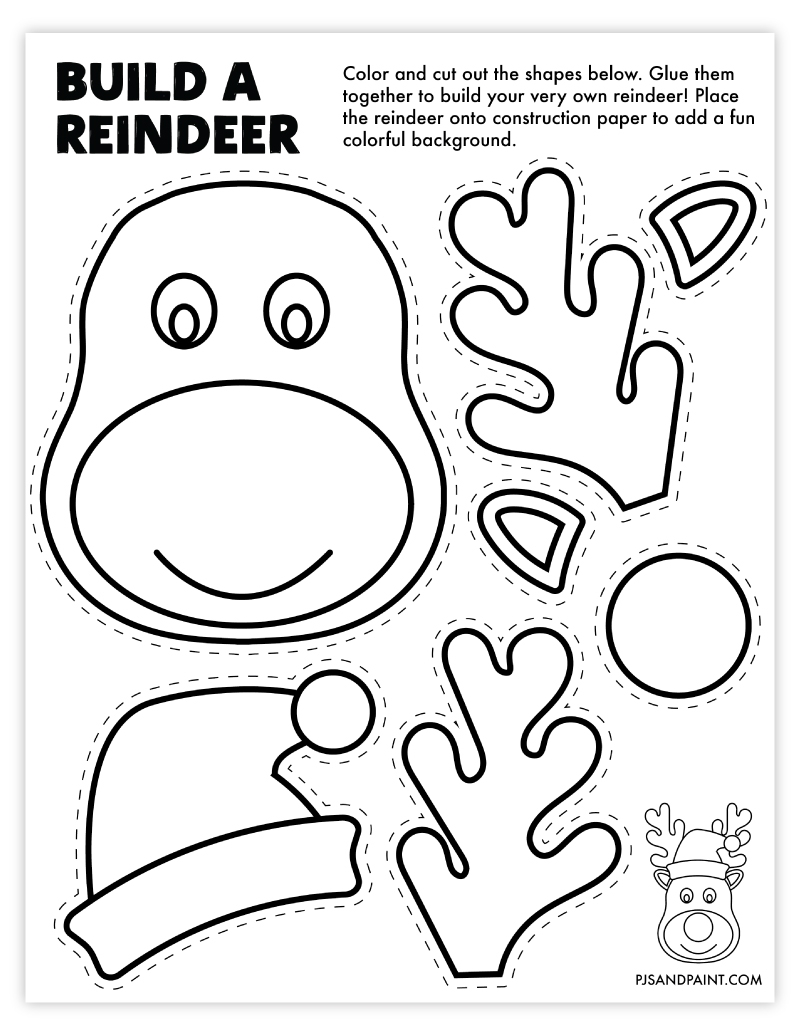 Build A Reindeer Template