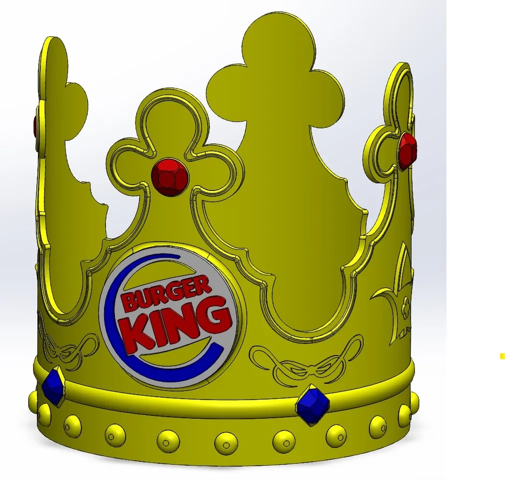 Burger King Crown By Ortsac Download Free STL Model Printables