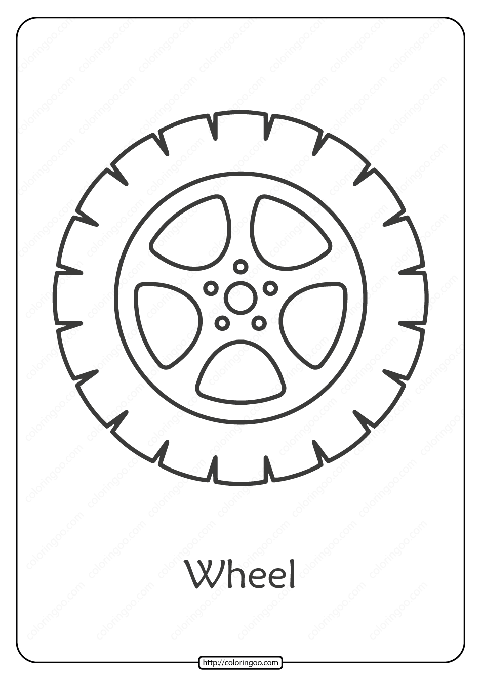 Car Wheel Template