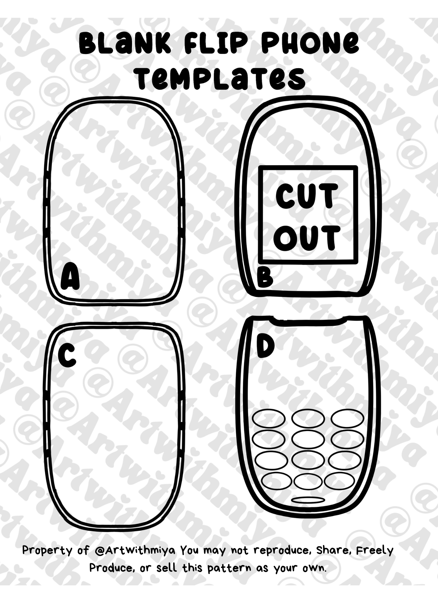Cardboard Phone Template