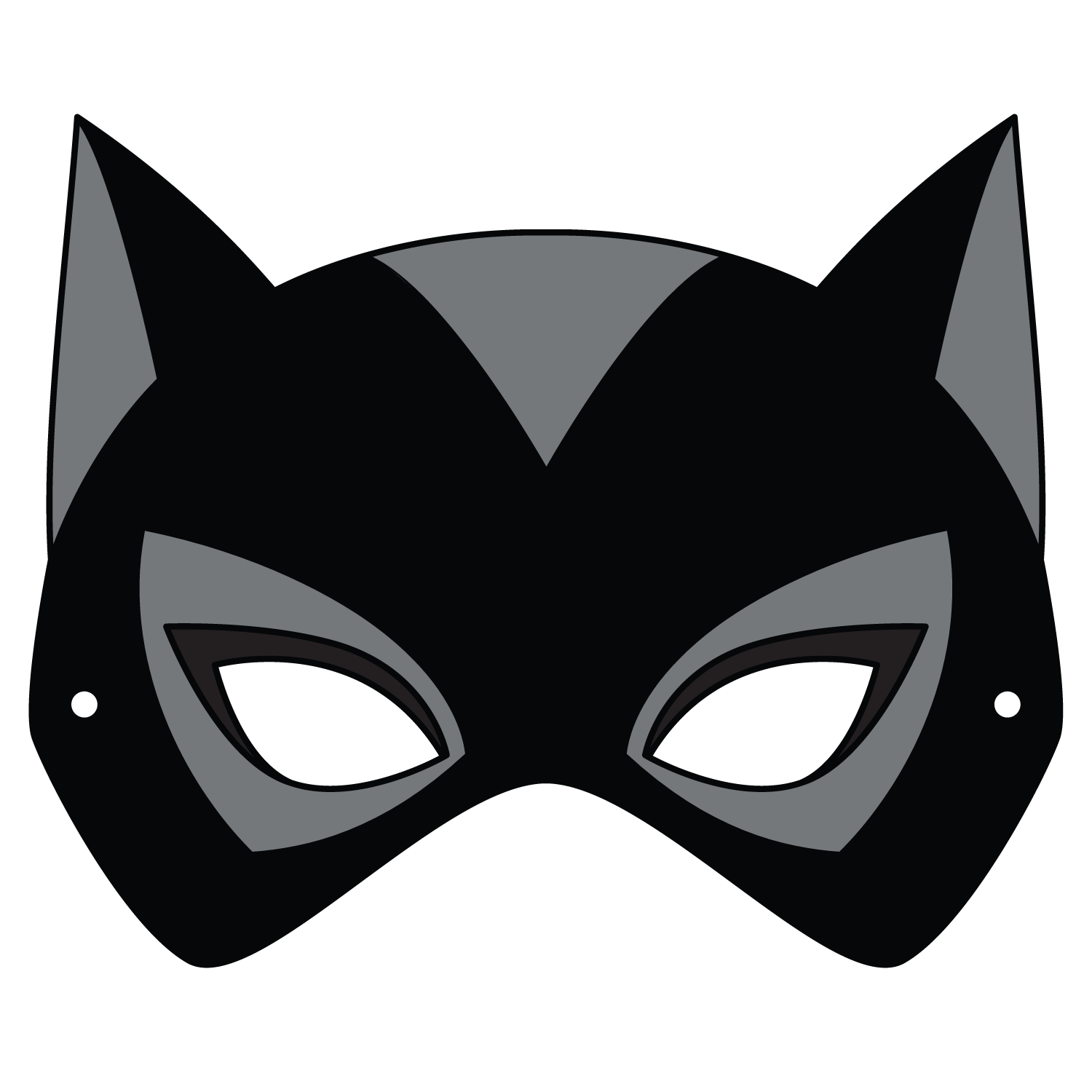 Catwoman Mask Template Free Printable Paper raft Templates