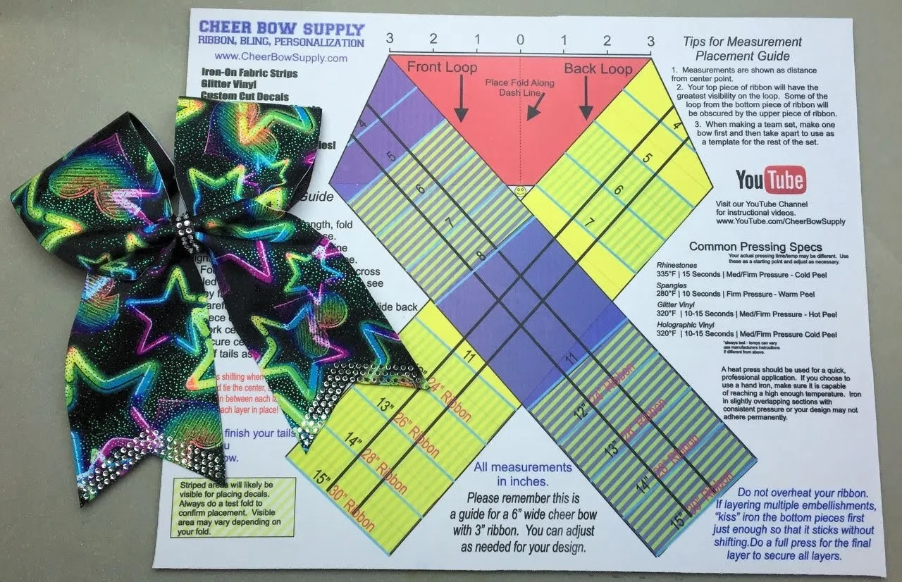 Cheer Bow Fundraiser Template Printable Art Activities