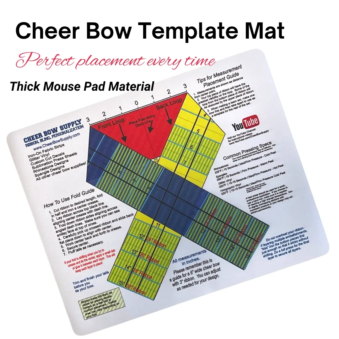 Cheer Bow Template Mat TikTok Shop