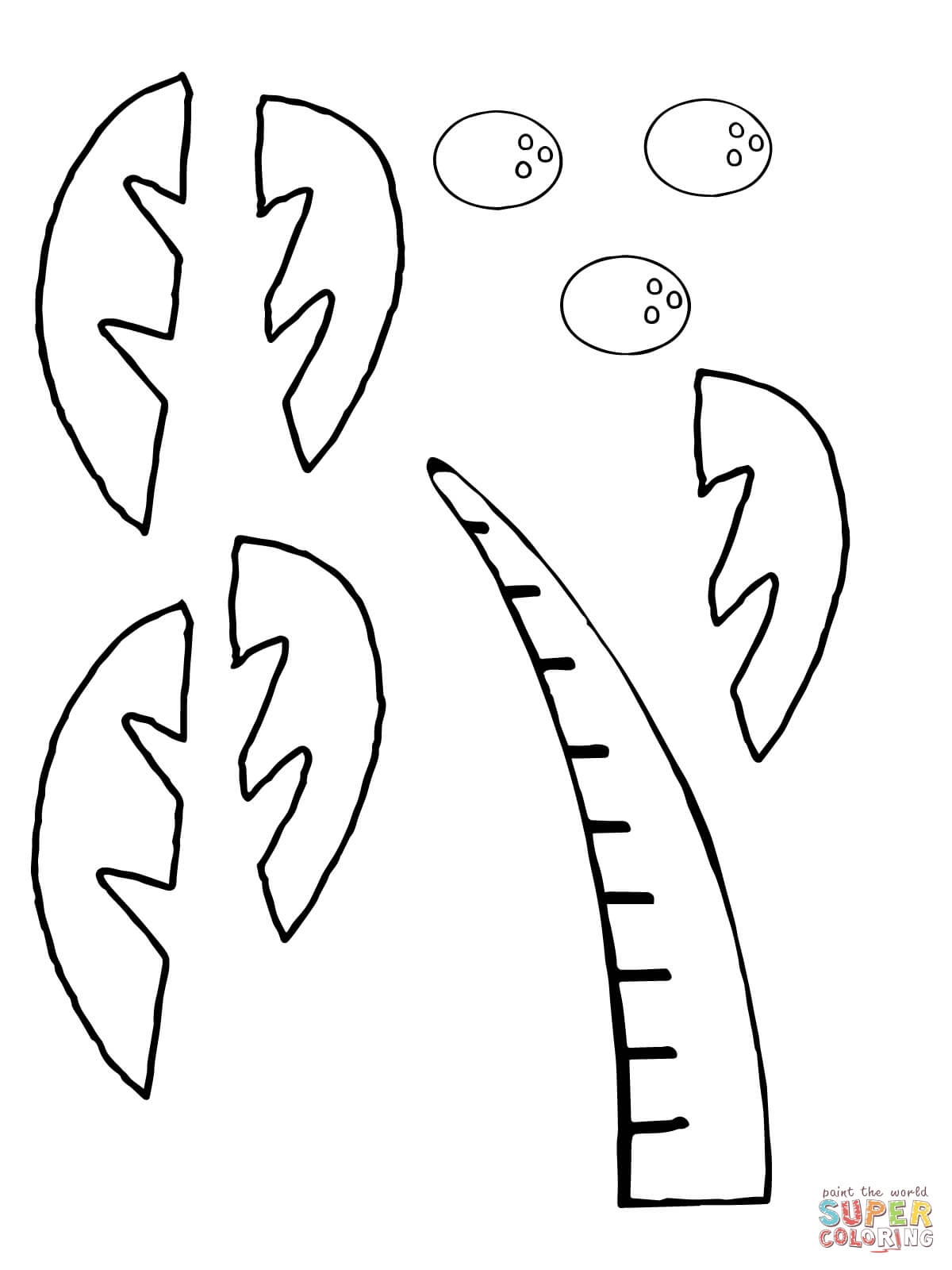 Chicka Chicka Boom Boom Cutouts Coloring Page Free Printable