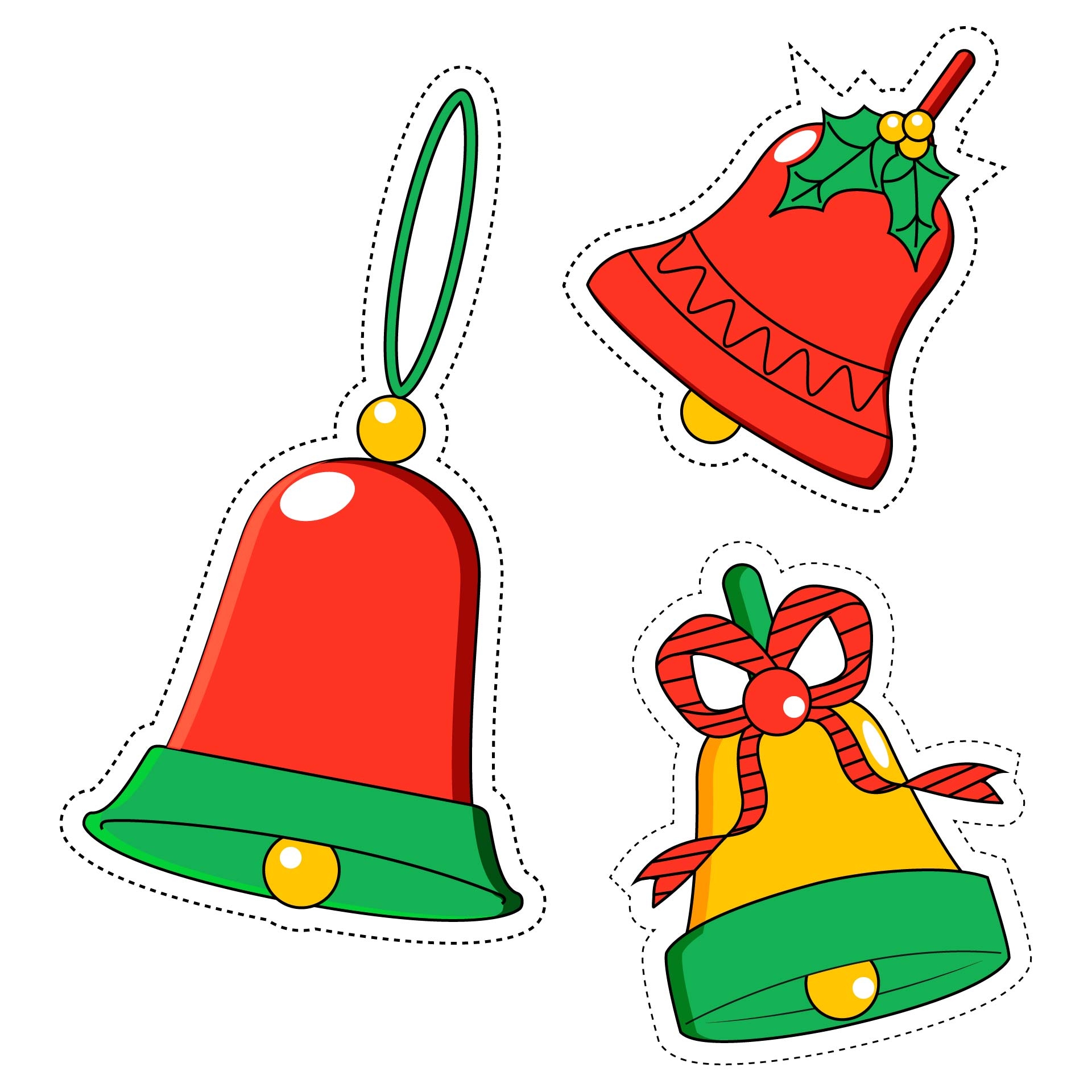 Christmas Bell Template 10 Free PDF Printables Printablee