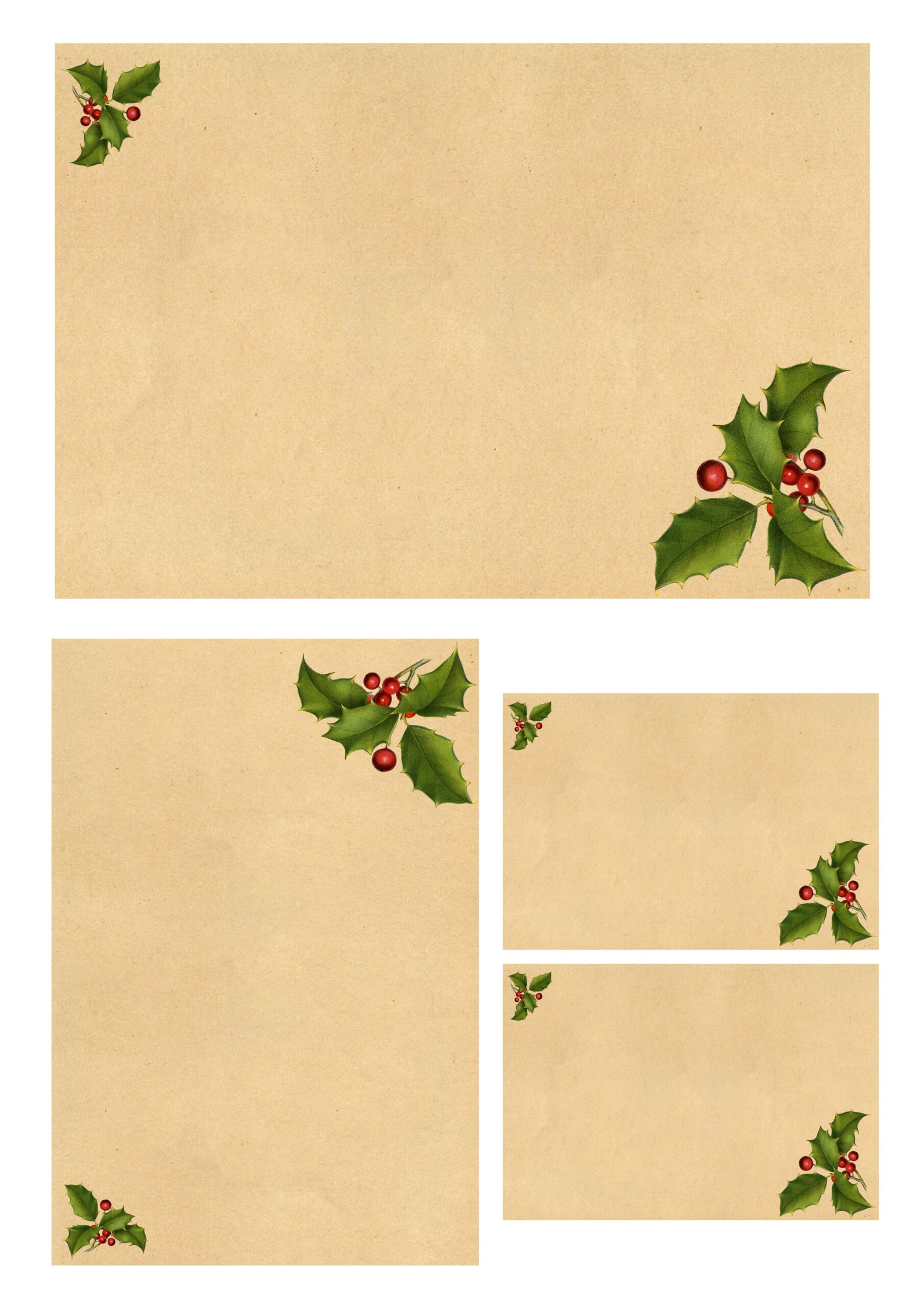 Christmas Stationery Printable The Graphics Fairy