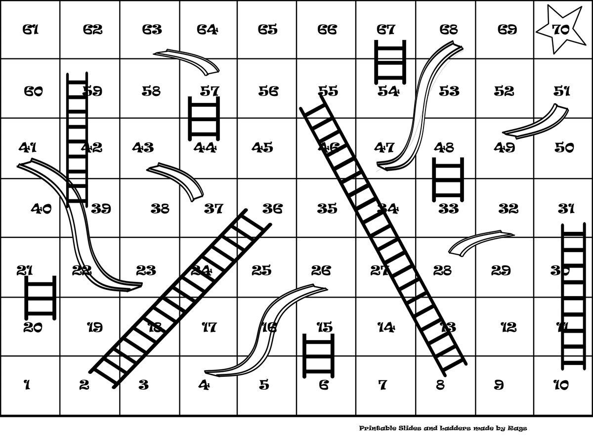 Chutes And Ladders Game Printable