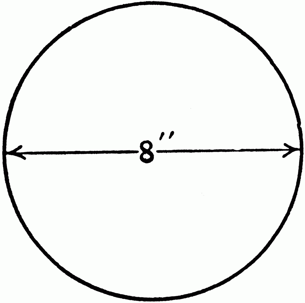 Circle With 8 Inch Diameter ClipArt ETC