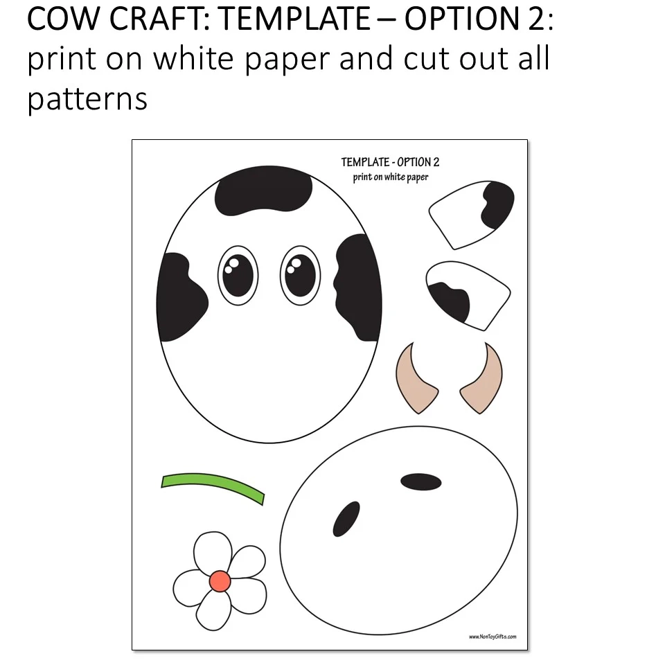 Cow Craft Farm Animal Craft For Kids Non Toy Gifts