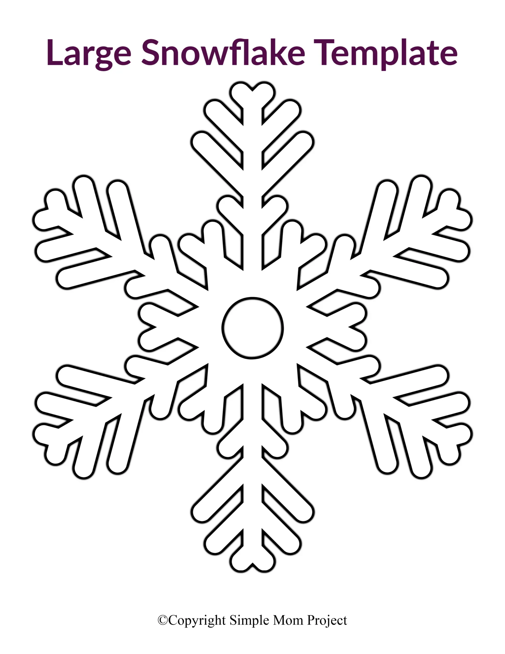 Cutout Snowflake Pattern