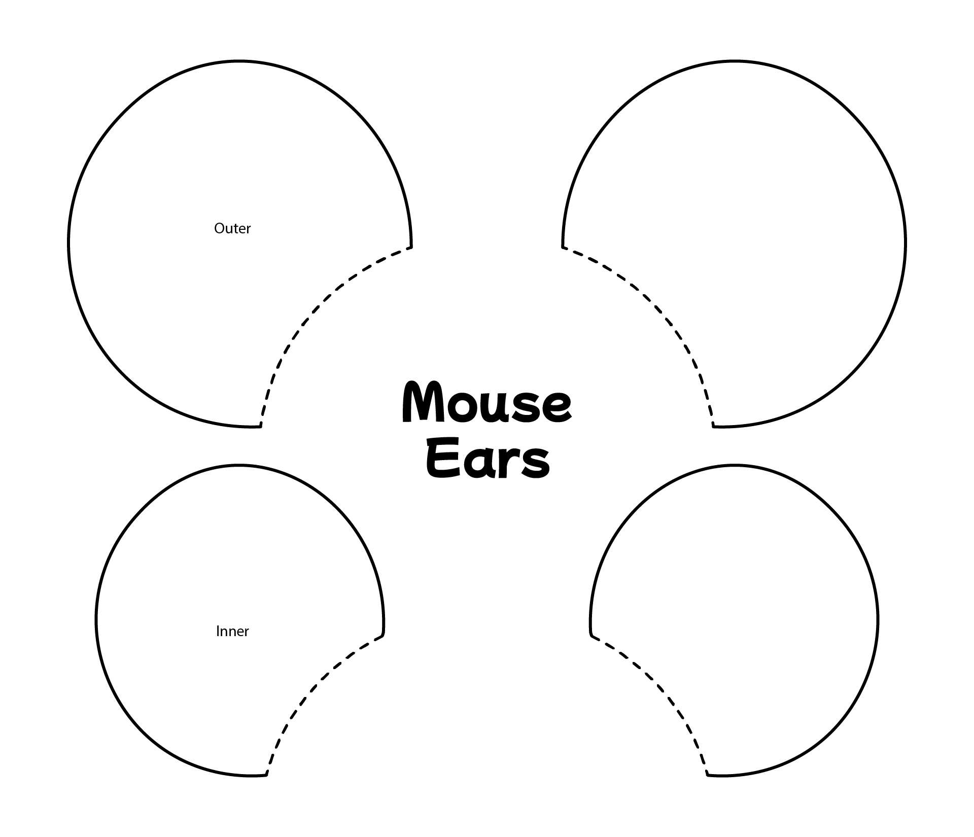 Disney Ear Template Free Printable