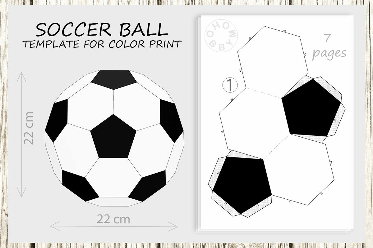 DIY Paper Soccer Ball For Color Print 3D 2767073