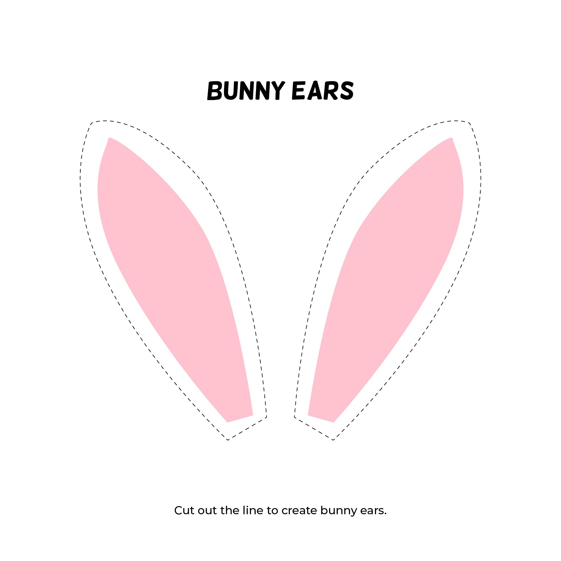 Easter Bunny Ears 13 Free PDF Printables Printablee