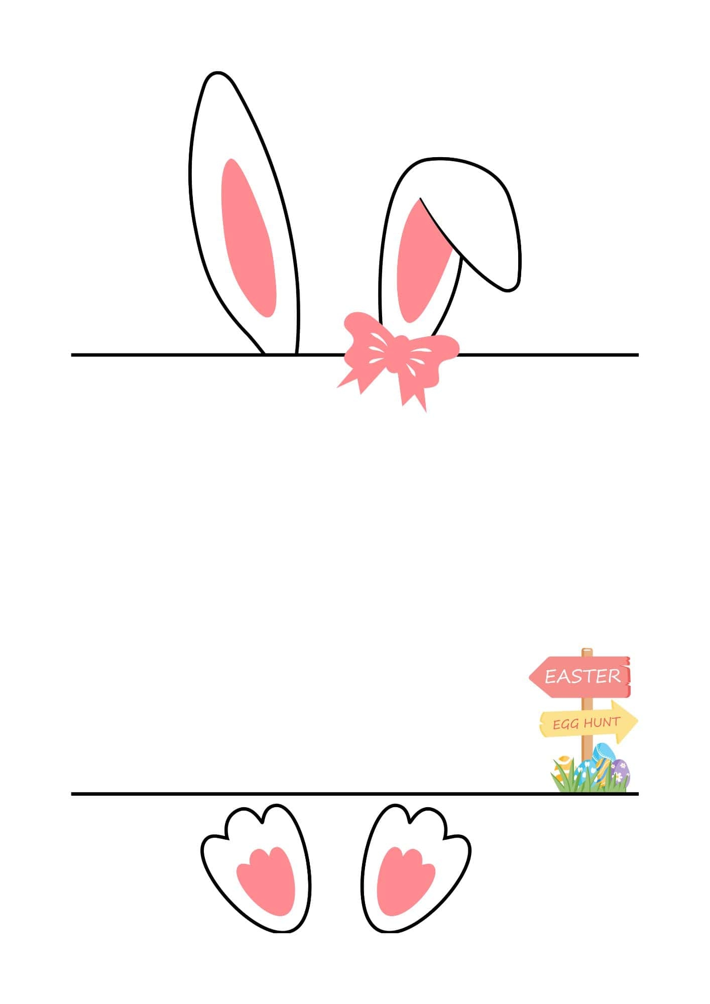 Easter Bunny Letter Free Printable Templates 10 Cute Designs The Pink Craft Box