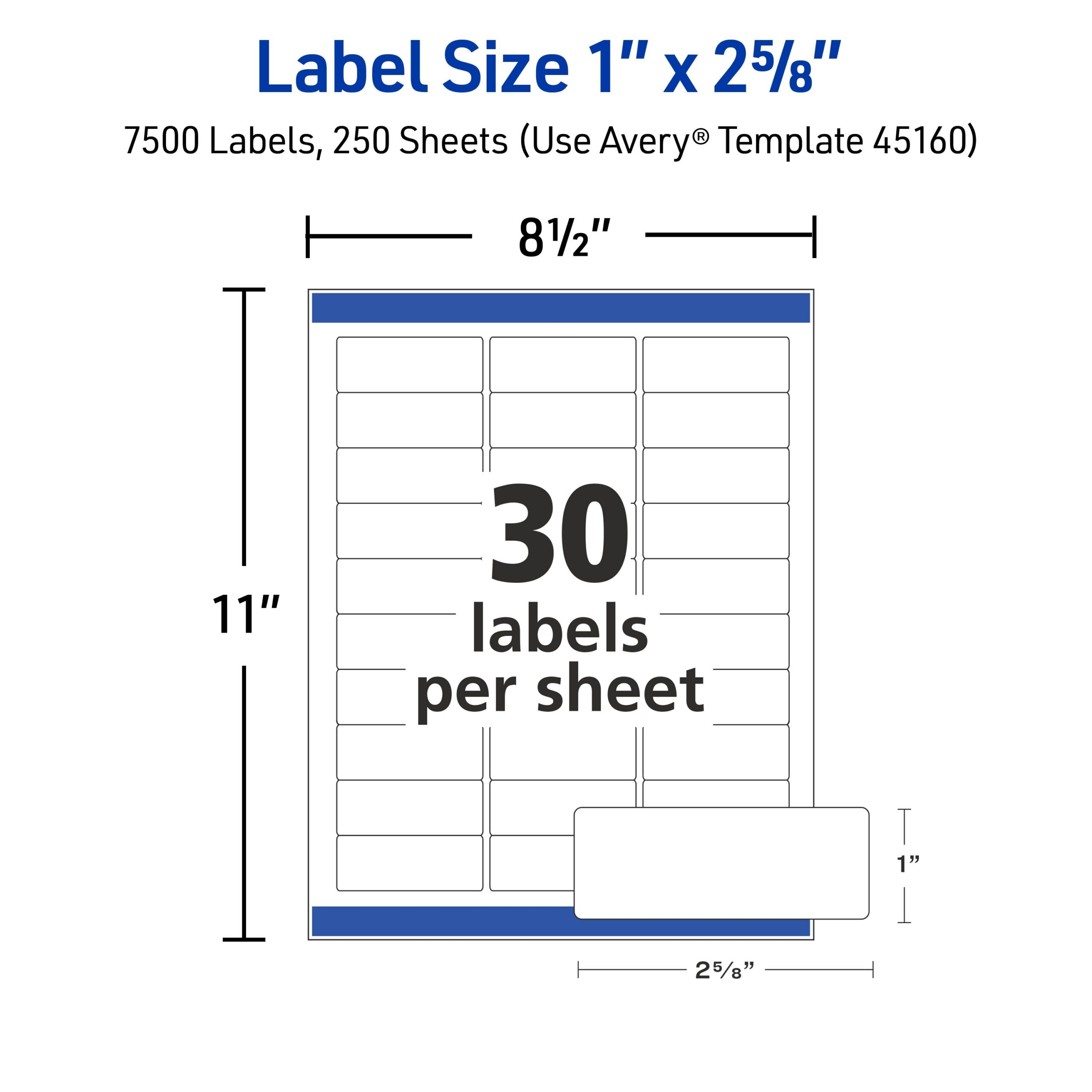 Easy Peel Address Labels With Sure Feed 45160 Avery