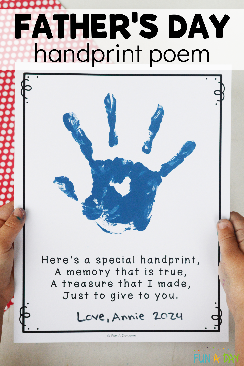 Father s Day Handprint Poem Free Printable Fun A Day