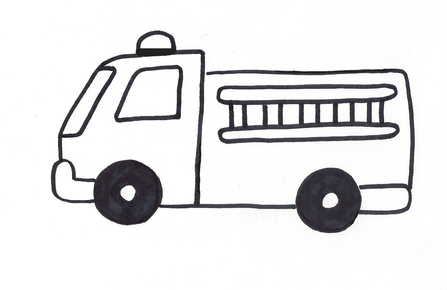 Fire Truck Template Printable Art Activities