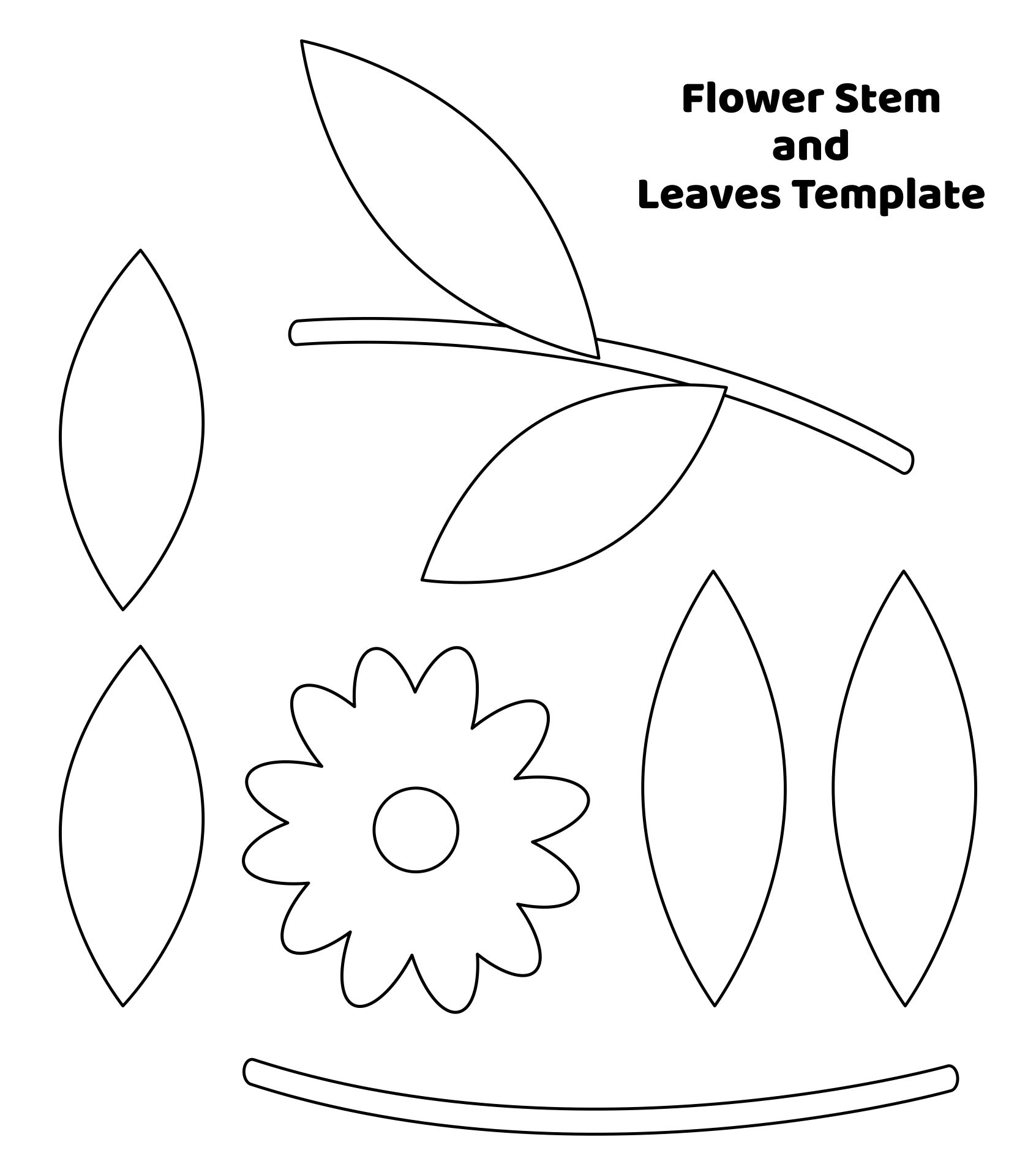 Flower Stems 12 Free PDF Printables Printablee