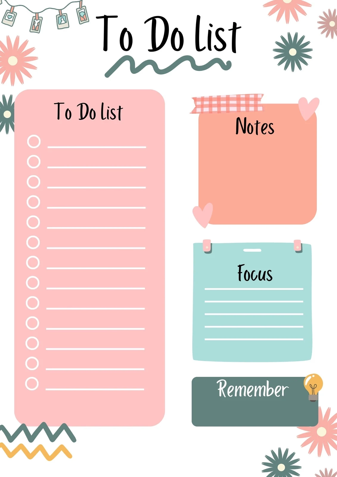 Free And Customizable To do List Templates Canva
