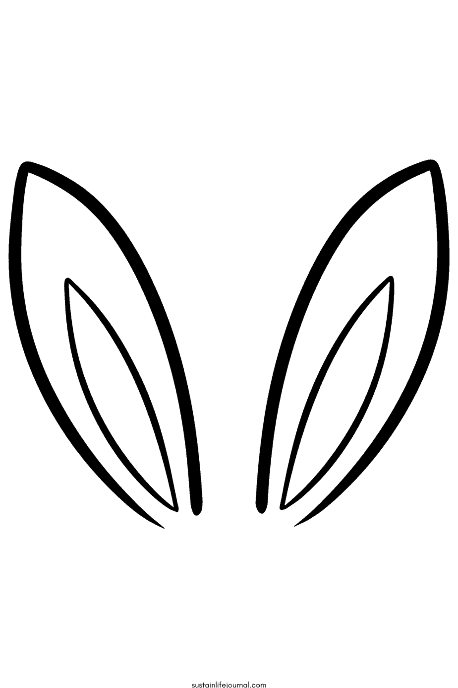 Free Bunny Ears Printable Sustain Life Journal