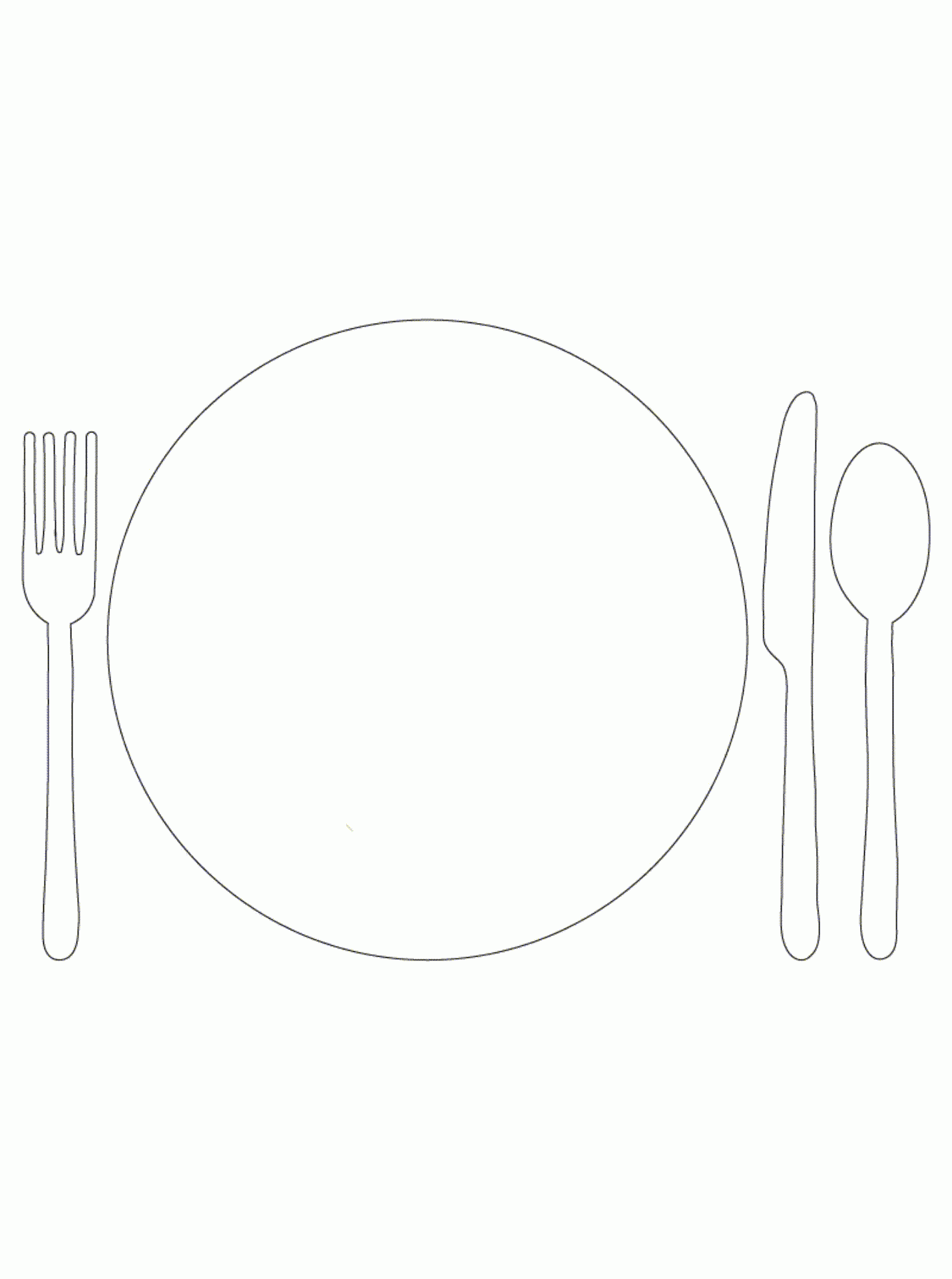 FREE Dinner Plate Printable A4 Creative Activity For Children By Design By Cheyney