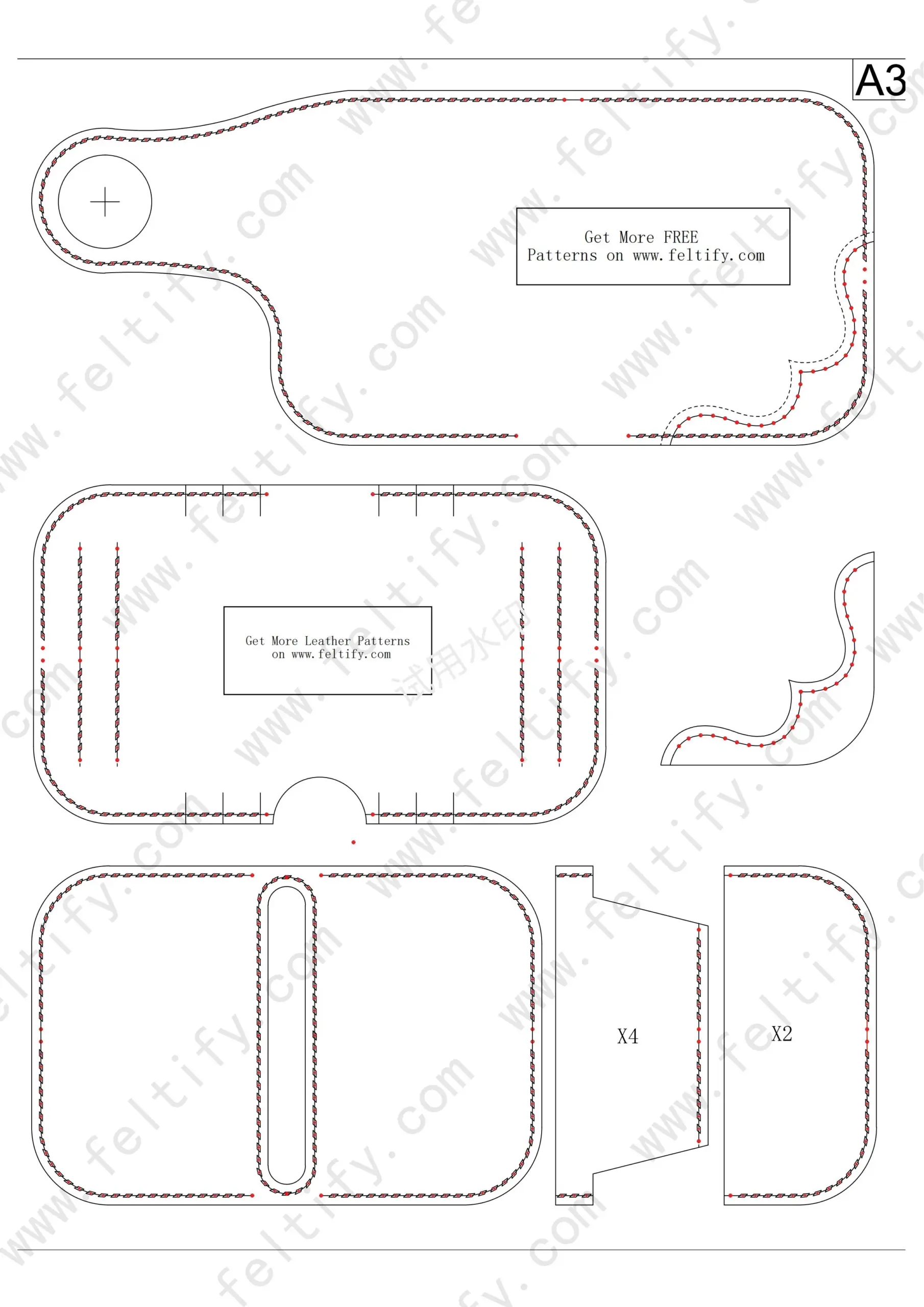 Free Leather Pattern Download Small Leather Biker Wallet Chain Walle Feltify