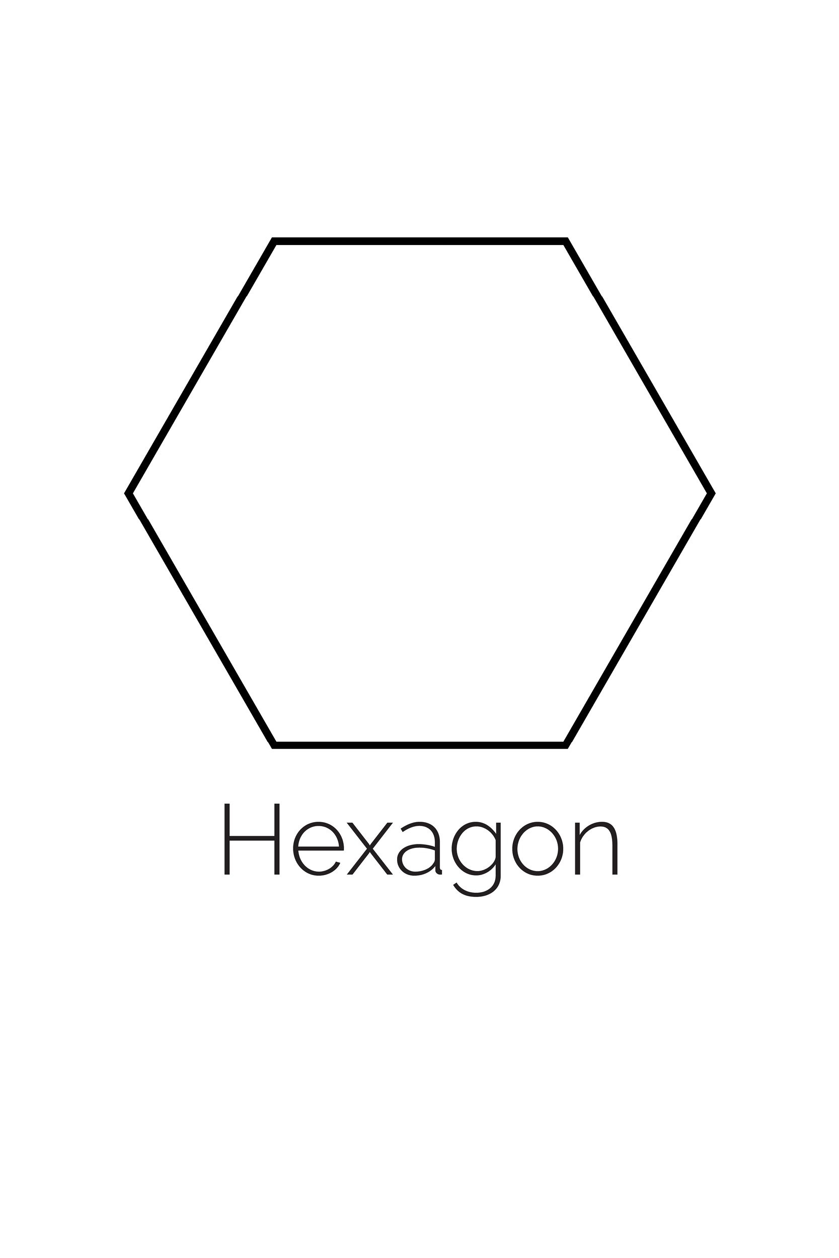 Free Printable Hexagon Shape Freebie Finding Mom Worksheets Library