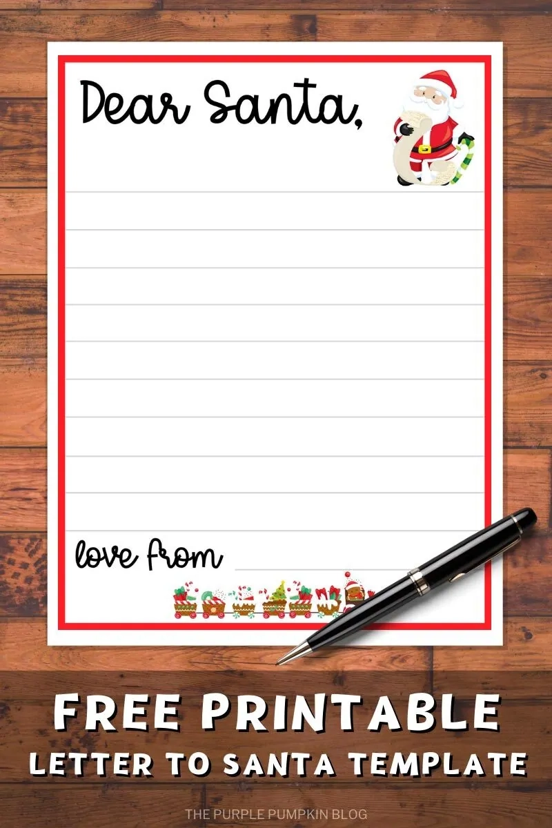 Free Printable Letter To Santa Envelope Templates