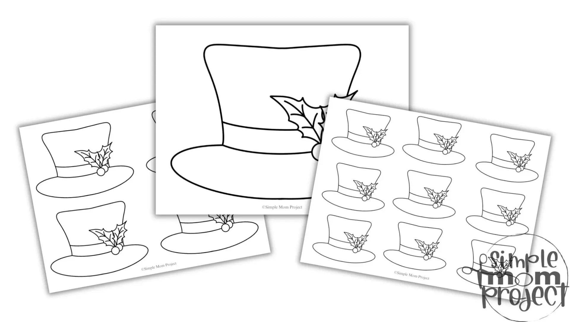 Free Printable Snowman Hat Template Simple Mom Project