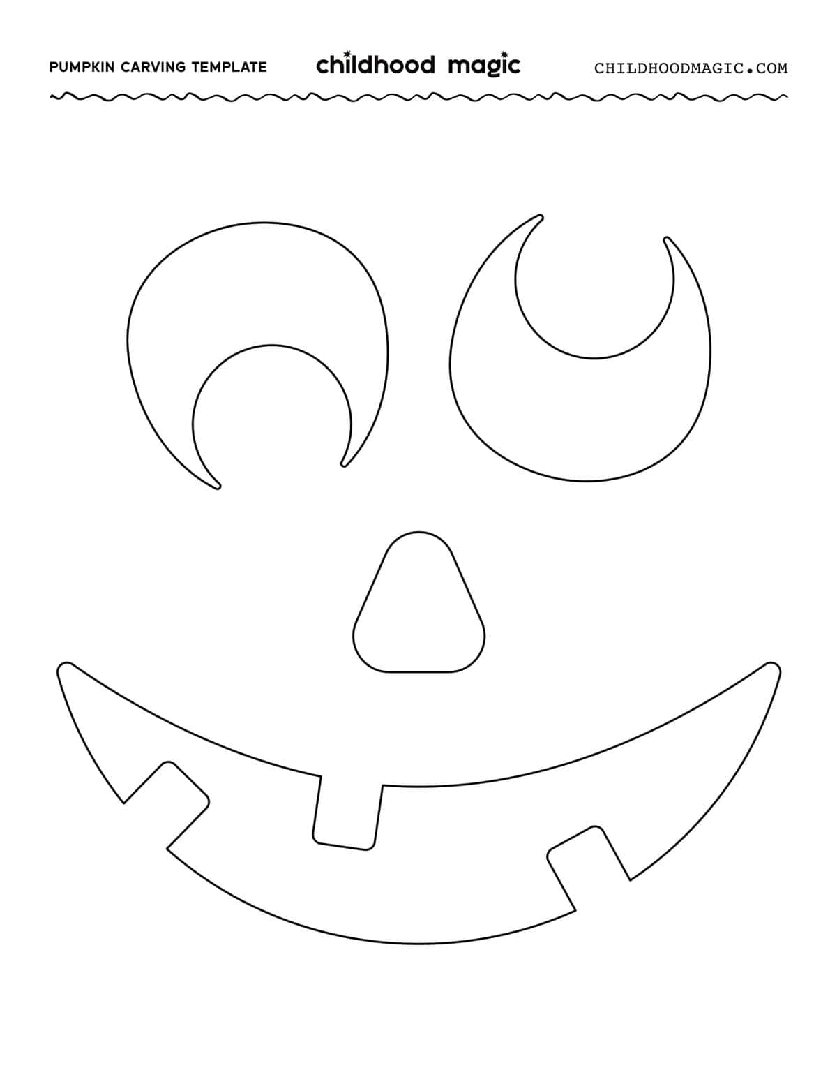 Free Printable Templates For Carving Pumpkins Childhood Magic