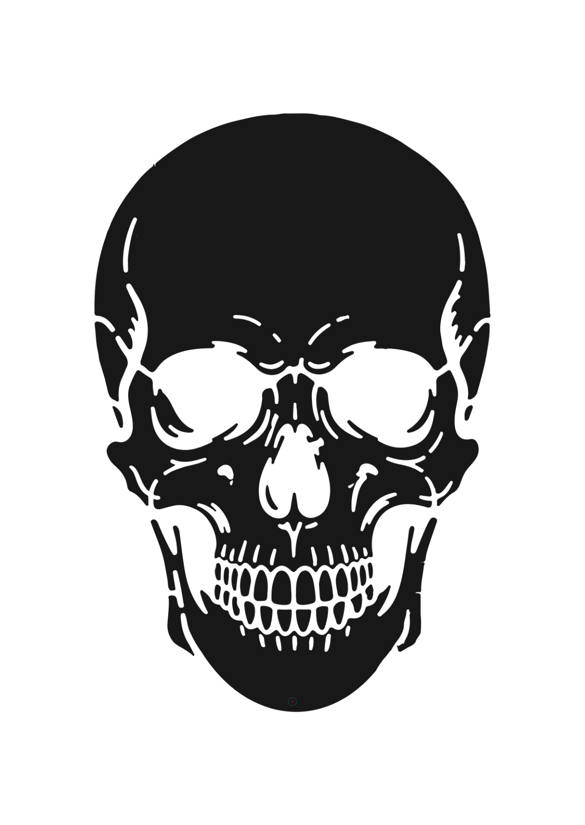 Free Skull Stencil Template To Edit Online