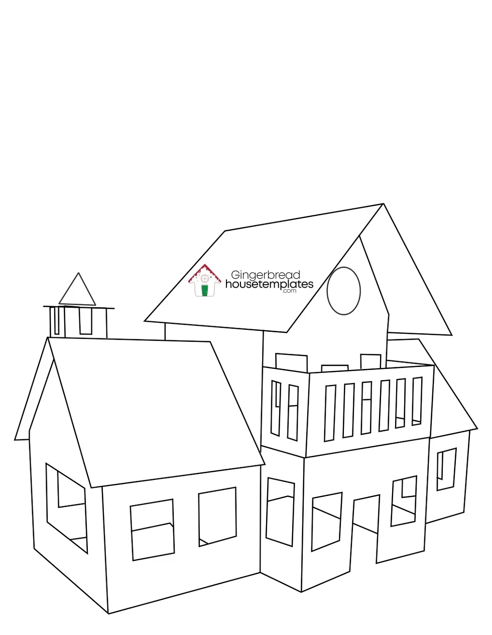 Gingerbread House Templates Gingerbreadhousetemplates