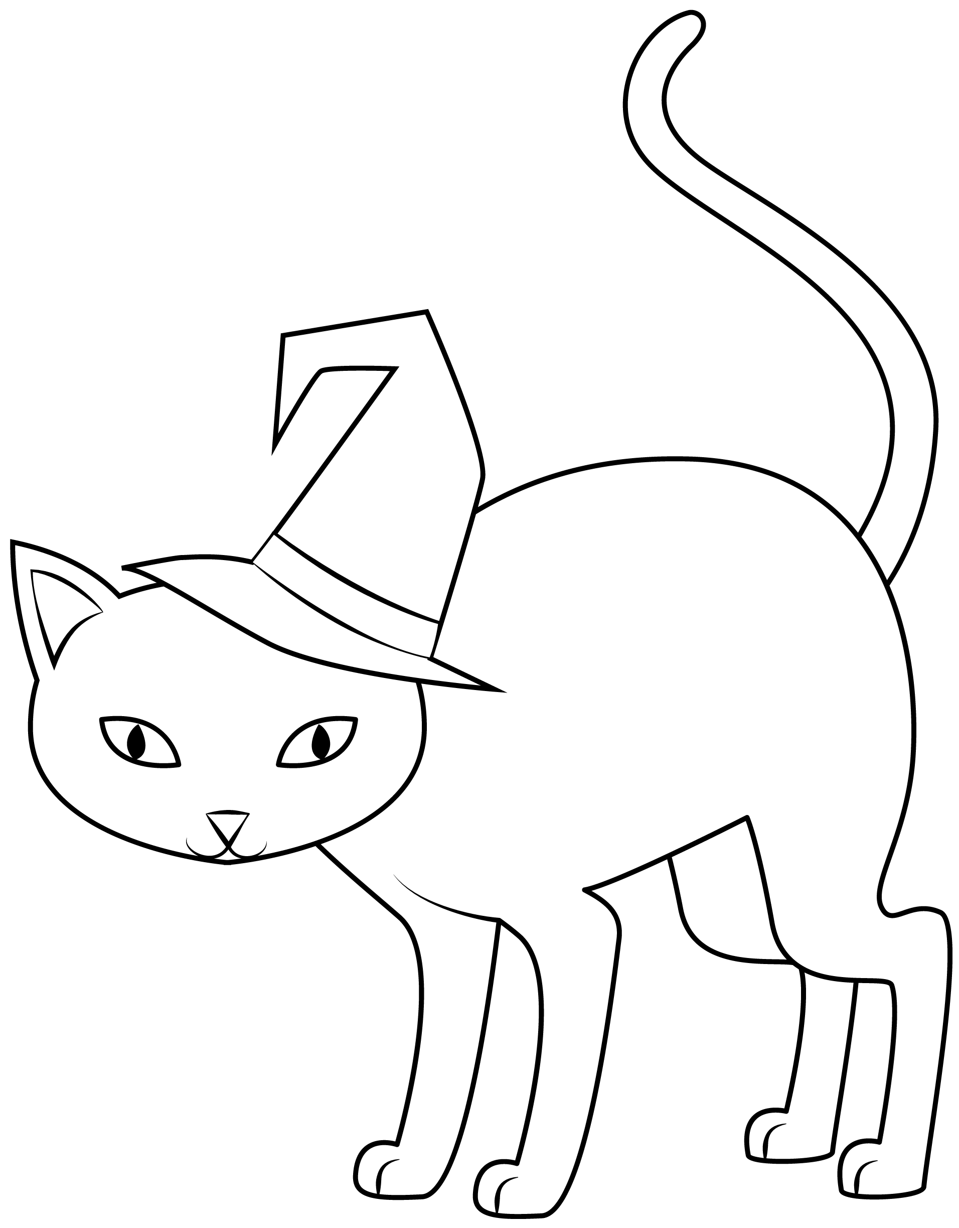 Halloween Cat Printable Template Free Printable Paper raft Templates