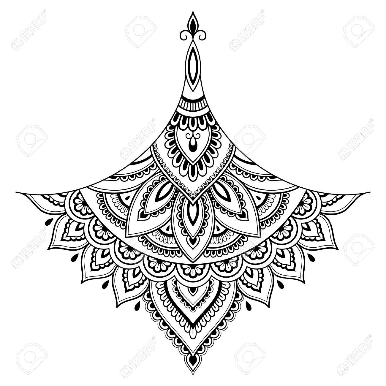 Henna Tattoo Flower Template Mehndi Style Set Of Ornamental Patterns In The Oriental Style Royalty Free SVG Cliparts Vectors And Stock Illustration Image 84349020