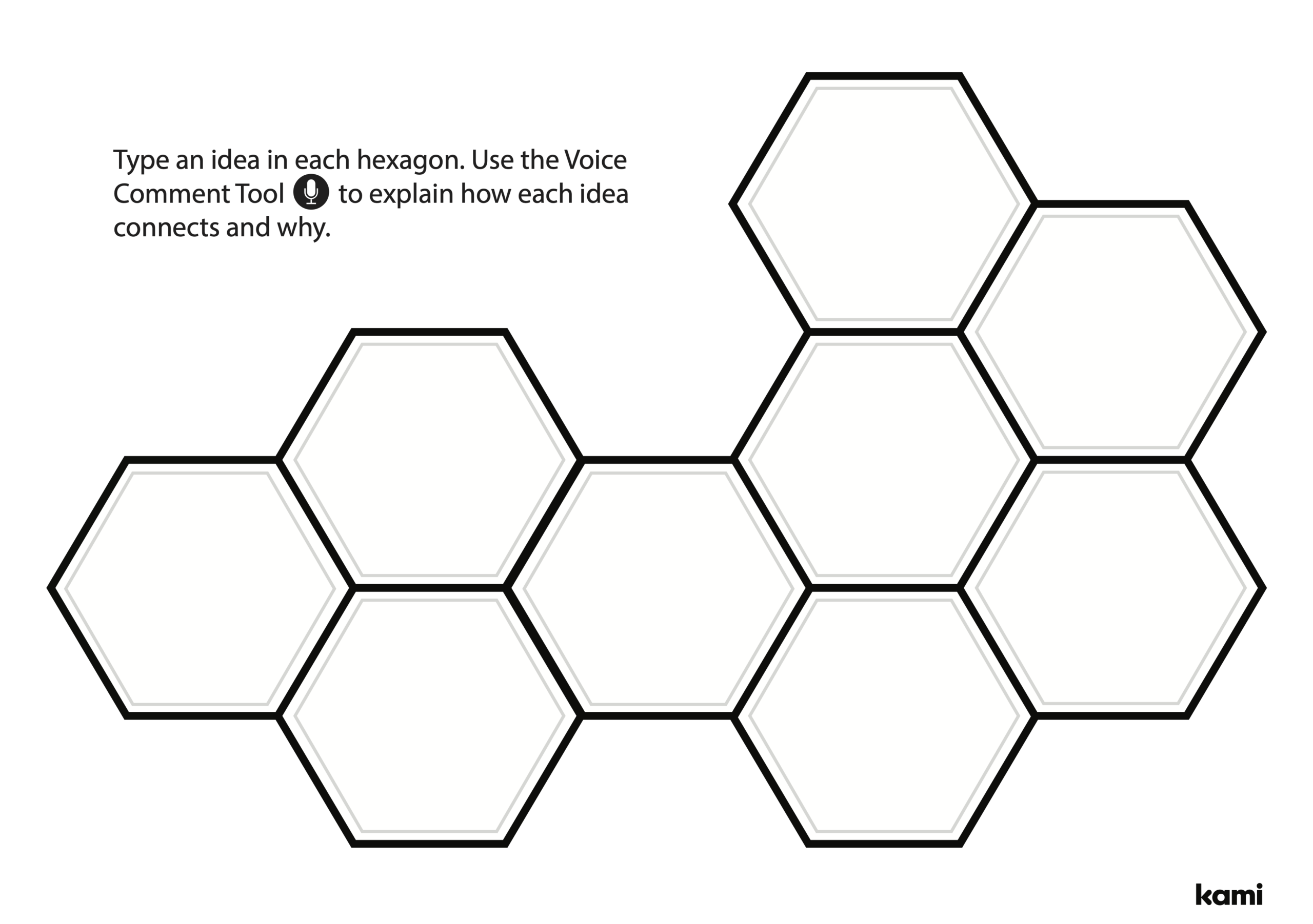 Hexagonal Thinking Template For Teachers Perfect For Grades 10th 11th 12th 5th 6th 7th 8th 9th Other Classroom Resources Kami Library