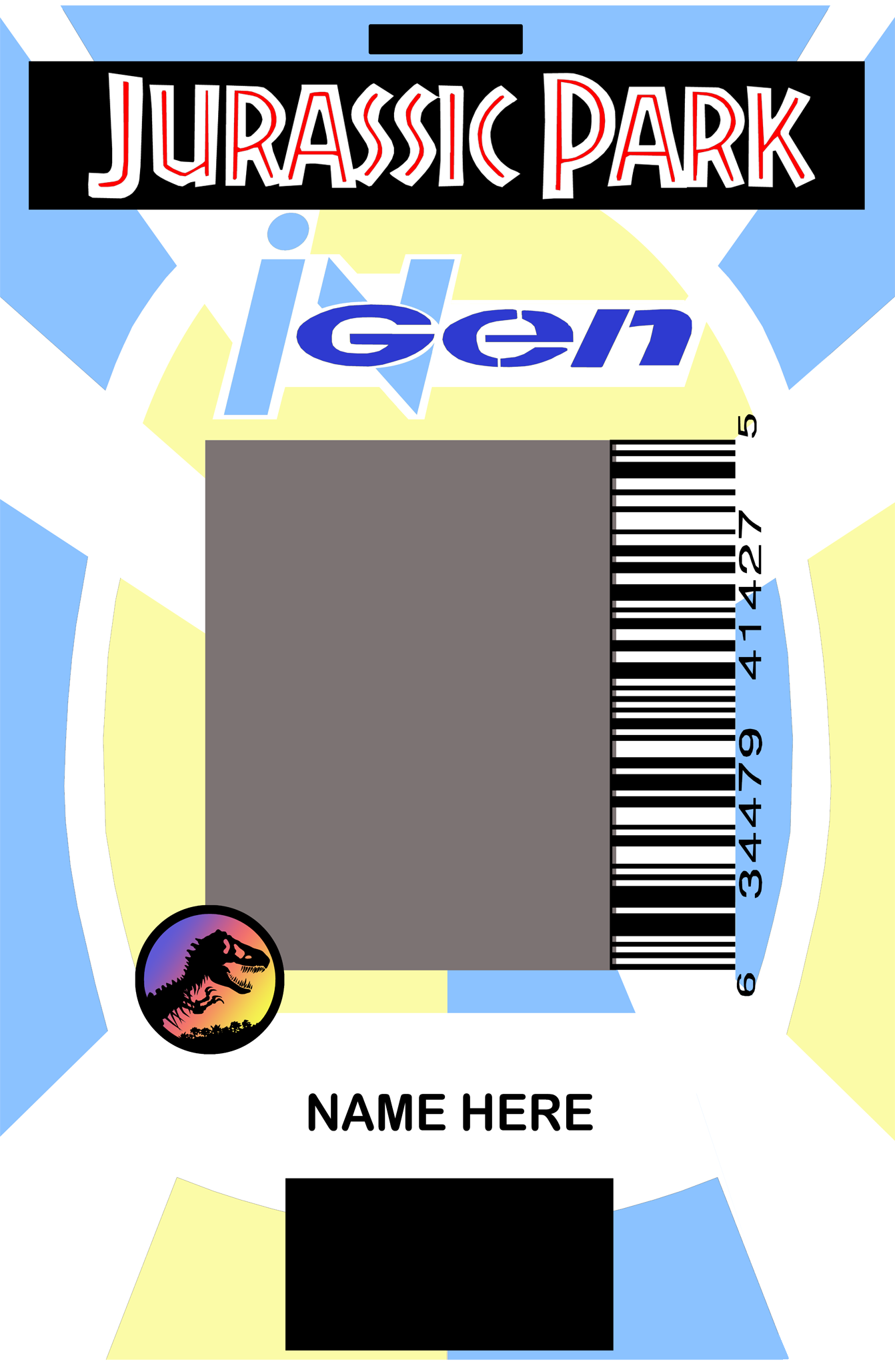 Jurassic Park Badge Printable