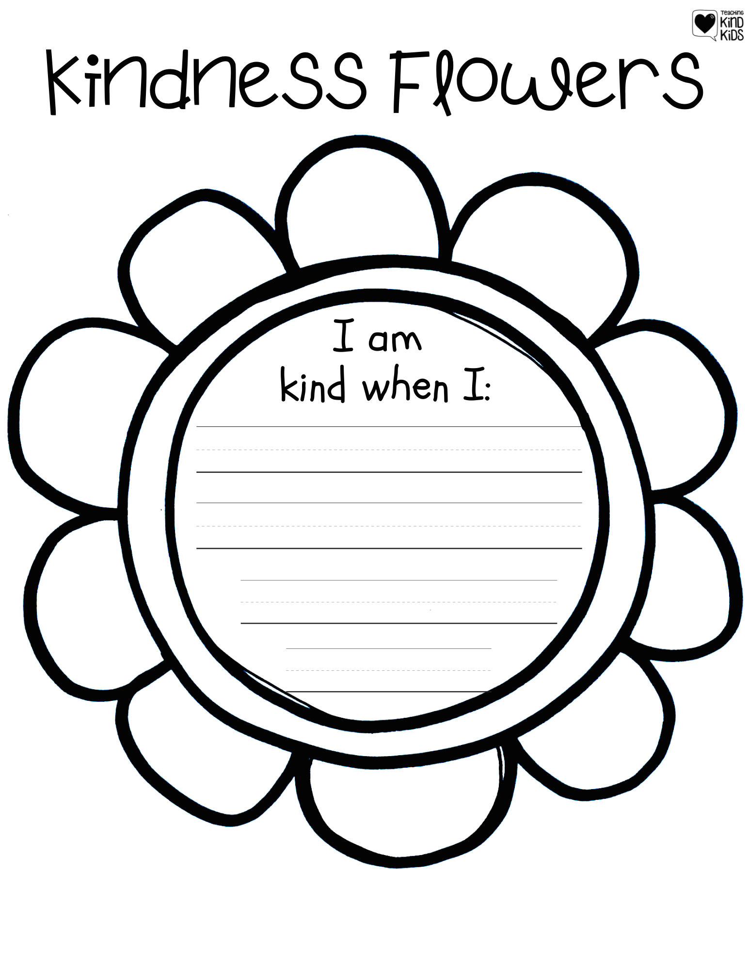 Kindness Flowers Craft And Creative Writing For SEL Curriculum Coffee And Carpool Intentionally Raising Kind Kids